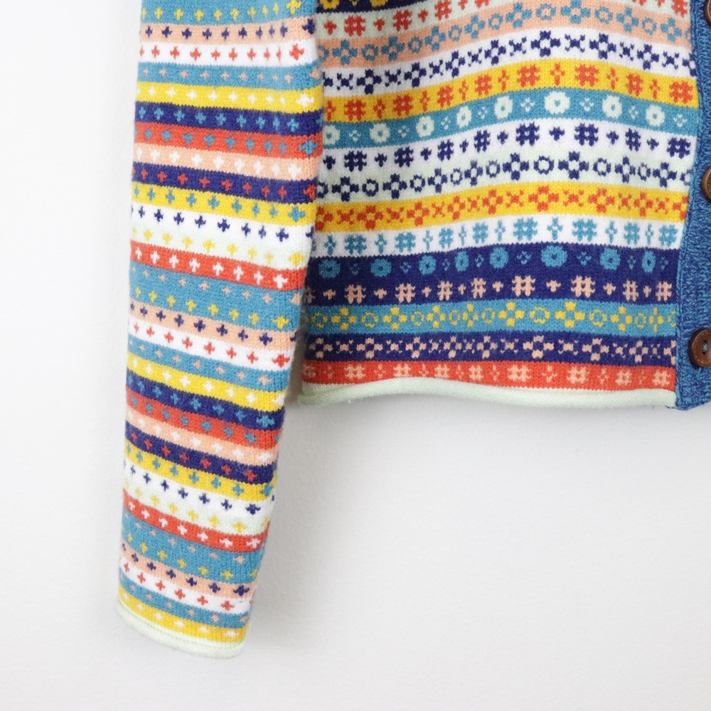 Free People Oak And Pine Cardigan Large‎ Fair Isle Sweater - Picture 5 of 9